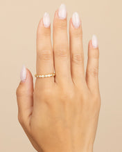 Load image into Gallery viewer, Sterling Silver CZ Bezel Band Ring