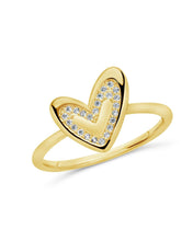 Load image into Gallery viewer, Sterling Silver Mabel CZ Heart Ring