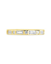 Load image into Gallery viewer, Sterling Silver Ethel CZ Band Ring