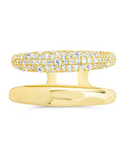 Load image into Gallery viewer, Sterling Silver Maisey CZ Studded Open Ring