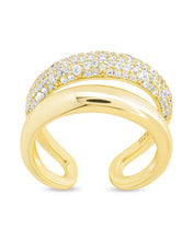 Load image into Gallery viewer, Sterling Silver Maisey CZ Studded Open Ring