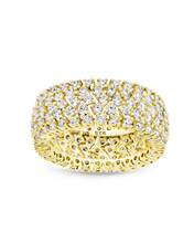 Load image into Gallery viewer, Sterling Silver Yvonne CZ Stacking Ring
