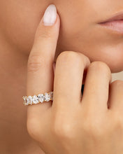 Load image into Gallery viewer, Sterling Silver Janis CZ Eternity Band Ring