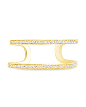 Load image into Gallery viewer, Sterling Silver Wendy CZ Stacking Open Band Ring