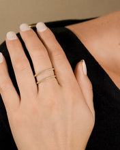 Load image into Gallery viewer, Sterling Silver Wendy CZ Stacking Open Band Ring