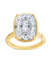 Load image into Gallery viewer, Sterling Silver Elongated Cushion Cocktail Ring