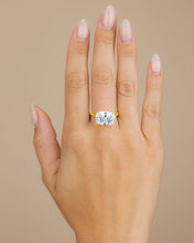 Load image into Gallery viewer, Sterling Silver Cushion East-West Ring