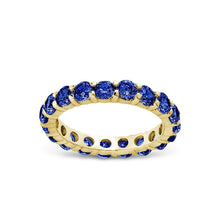 Load image into Gallery viewer, Sterling Silver Gracie Sapphire CZ Eternity Ring