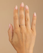 Load image into Gallery viewer, Sterling Silver 2.5mm Thin Amethyst CZ Band Ring