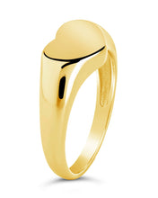Load image into Gallery viewer, Sterling Silver Cora Heart Signet Ring