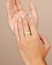 Load image into Gallery viewer, Sterling Silver Robyn Ribbed Band Ring