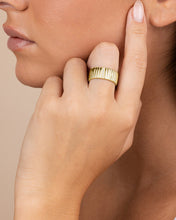 Load image into Gallery viewer, Sterling Silver Robyn Ribbed Band Ring