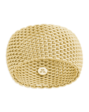 Load image into Gallery viewer, Sterling Silver Wide Mesh Ring