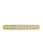 Load image into Gallery viewer, Sterling Silver 2mm Thin CZ Band Ring