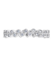 Load image into Gallery viewer, Sterling Silver Cubic Zirconia Bubbles Band Ring