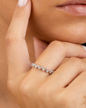 Load image into Gallery viewer, Sterling Silver Cubic Zirconia Bubbles Band Ring