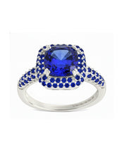 Load image into Gallery viewer, Sterling Silver Sapphire CZ Legacy Ring