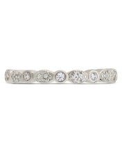 Load image into Gallery viewer, Sterling Silver CZ Bezel Band Ring