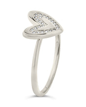 Load image into Gallery viewer, Sterling Silver Mabel CZ Heart Ring