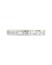 Load image into Gallery viewer, Sterling Silver Ethel CZ Band Ring
