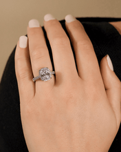 Load image into Gallery viewer, Sterling Silver Jessa CZ Radiant Ring