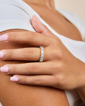 Load image into Gallery viewer, Sterling Silver Rio Baguette CZ Ring