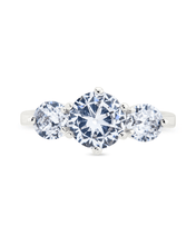 Load image into Gallery viewer, Sterling Silver Nia CZ Round Ring