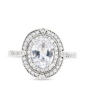 Load image into Gallery viewer, Sterling Silver Cohen CZ Ring