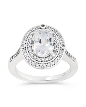Load image into Gallery viewer, Sterling Silver Cohen CZ Ring