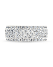 Load image into Gallery viewer, Sterling Silver Yvonne CZ Stacking Ring