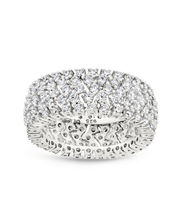 Load image into Gallery viewer, Sterling Silver Yvonne CZ Stacking Ring