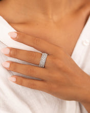Load image into Gallery viewer, Sterling Silver Yvonne CZ Stacking Ring