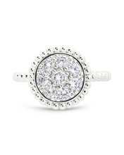 Load image into Gallery viewer, Sterling Silver Casey CZ Circle Ring