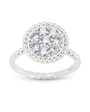 Load image into Gallery viewer, Sterling Silver Casey CZ Circle Ring