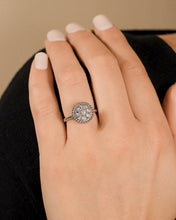 Load image into Gallery viewer, Sterling Silver Casey CZ Circle Ring