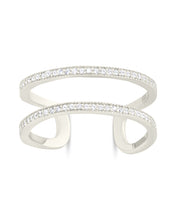 Load image into Gallery viewer, Sterling Silver Wendy CZ Stacking Open Band Ring