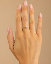 Load image into Gallery viewer, Sterling Silver Journey Twisted Sparkle Wrap Ring