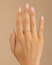 Load image into Gallery viewer, Sterling Silver 2.5mm Thin Amethyst CZ Band Ring