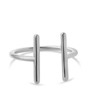 Load image into Gallery viewer, Sterling Silver Parallel Bar Ring