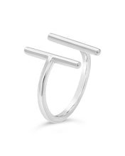 Load image into Gallery viewer, Sterling Silver Parallel Bar Ring