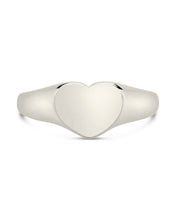 Load image into Gallery viewer, Sterling Silver Cora Heart Signet Ring
