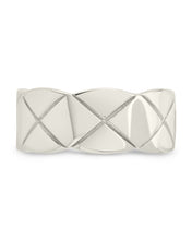 Load image into Gallery viewer, Sterling Silver Audrey Quilted Textured Ring