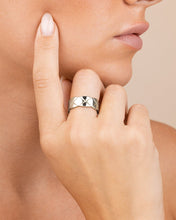 Load image into Gallery viewer, Sterling Silver Audrey Quilted Textured Ring