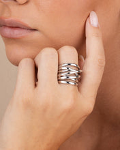 Load image into Gallery viewer, Sterling Silver Rebecca Layered Stacking Ring