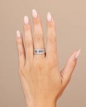 Load image into Gallery viewer, Sterling Silver Robyn Ribbed Band Ring