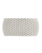 Load image into Gallery viewer, Sterling Silver Wide Mesh Ring