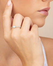 Load image into Gallery viewer, Sterling Silver Layla Opal Textured Ring
