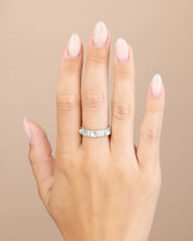Load image into Gallery viewer, Sterling Silver Terry Pearl Studded Textured Ring