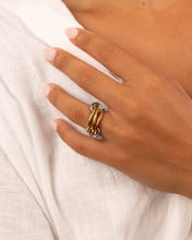 Load image into Gallery viewer, Sterling Silver Jasmin Link Stacking Ring