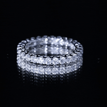 Load image into Gallery viewer, Brilliant Cut Moissanite Eternity Wedding Ring for Women